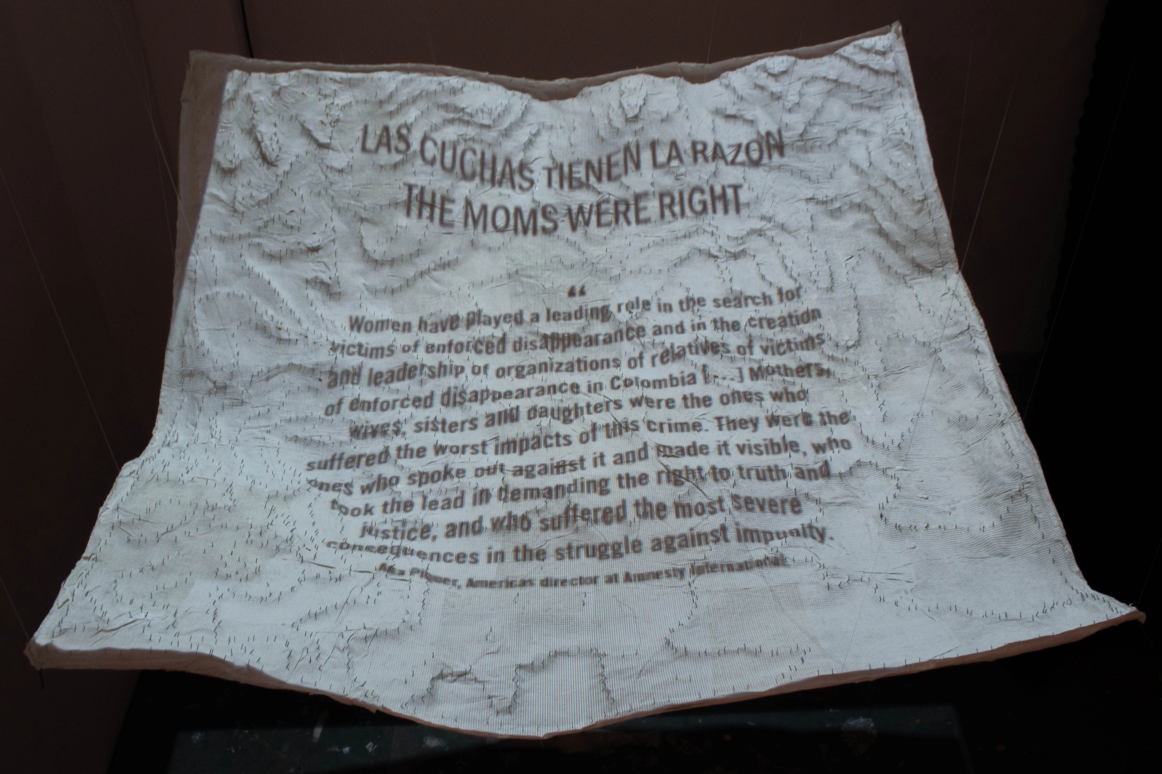 The Moms were Right — installation overview